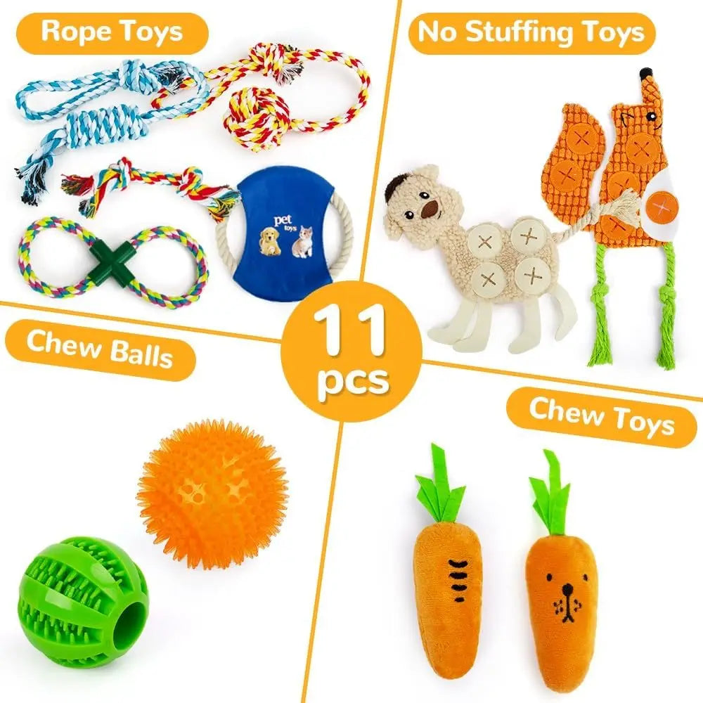 Ultimate 11-Piece Dog Toy Set