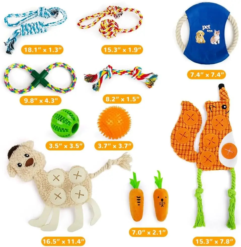 Ultimate 11-Piece Dog Toy Set