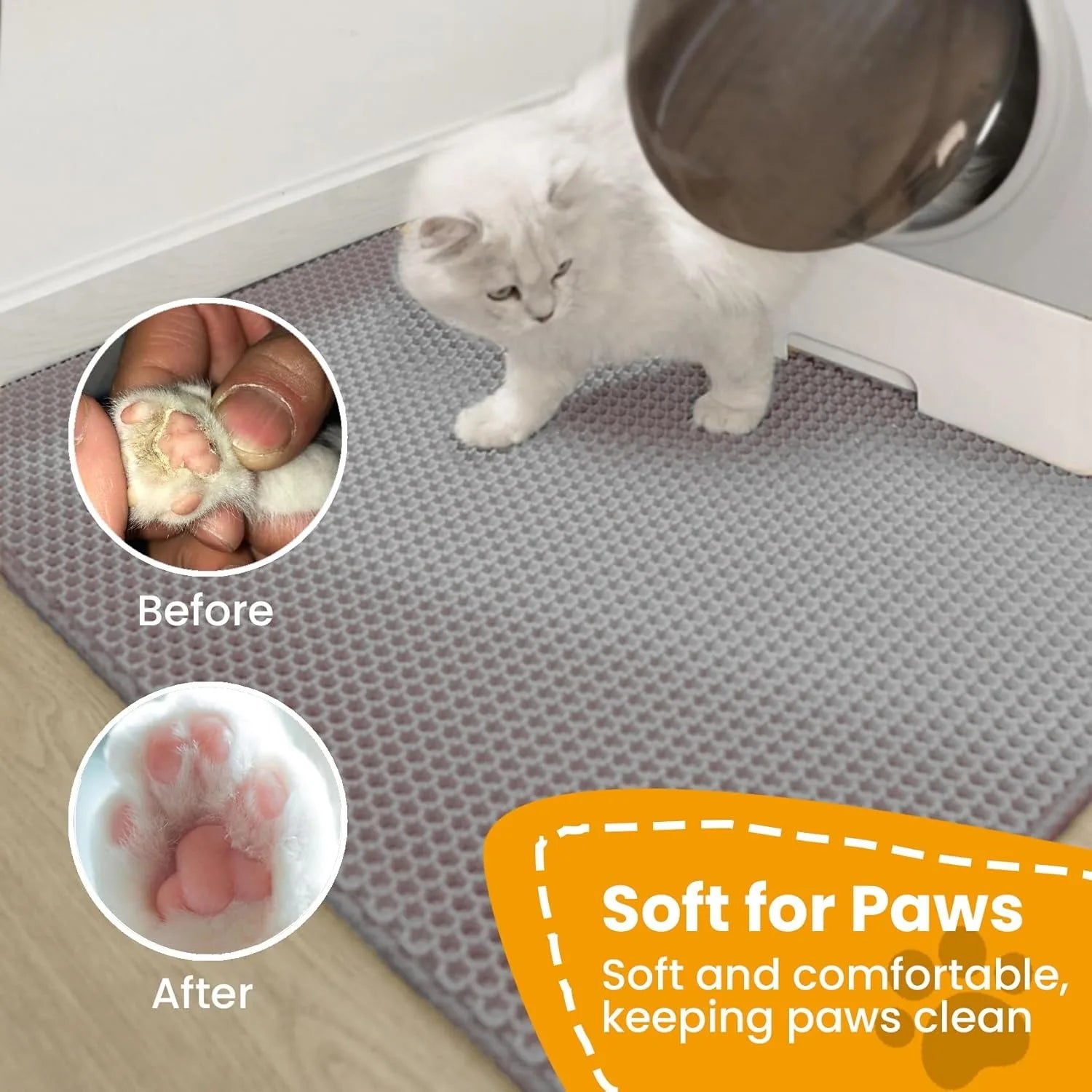 Cat Litter Mat - Double Layer, Non-Slip & Waterproof