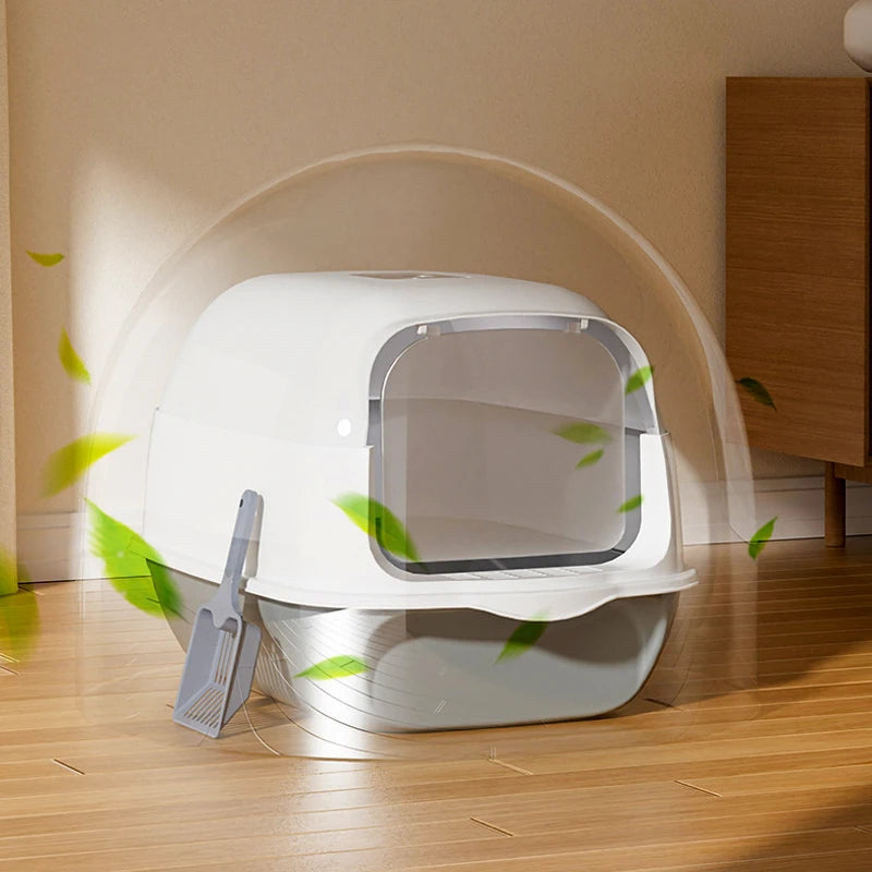 Cat toilet with scoop