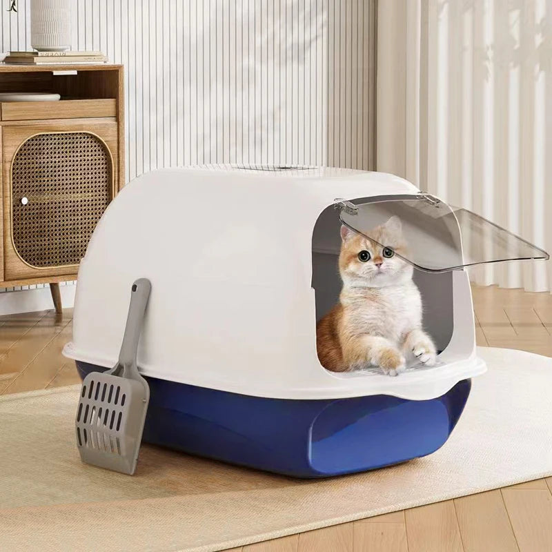 Cat toilet with scoop