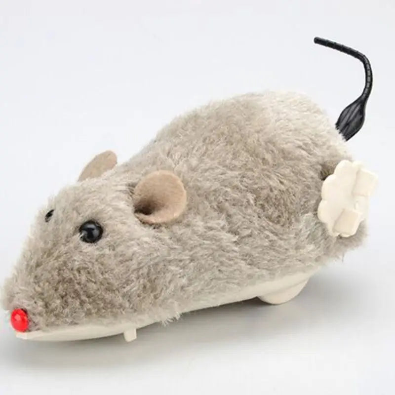Funny Lifelike Plush Mouse Running Rat Toy