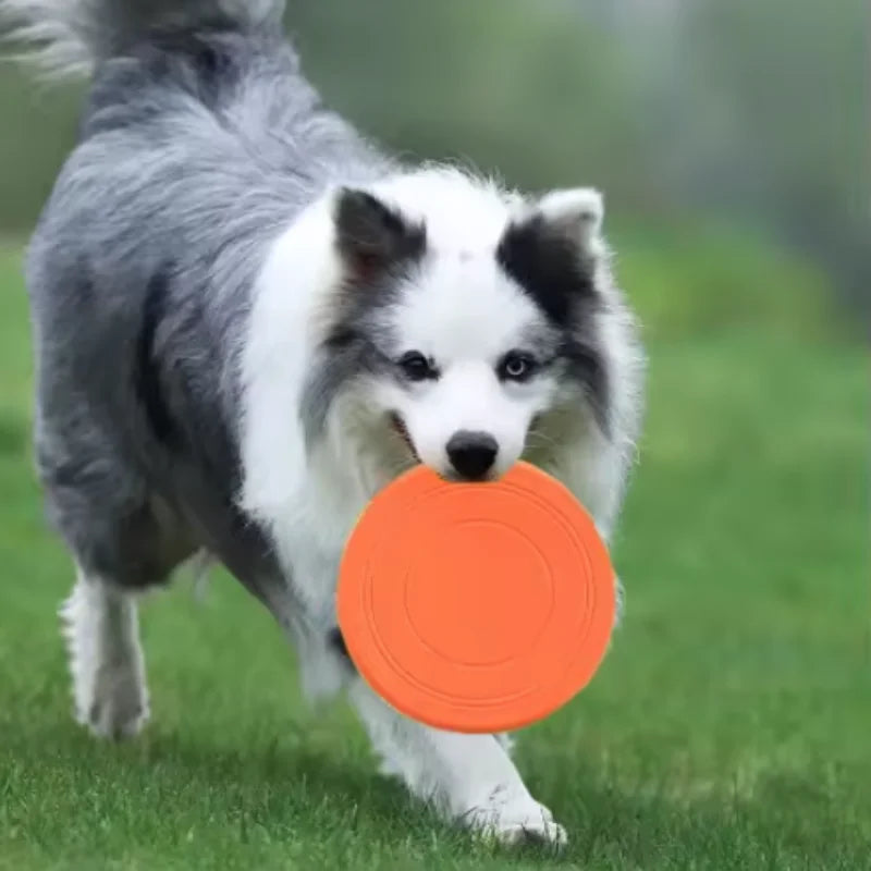 7 Colors Silicone Flying Saucer Funny Dog Cat Toy Dog Game Flying Discs Resistant Chew Puppy Training Interactive Pet Supplies