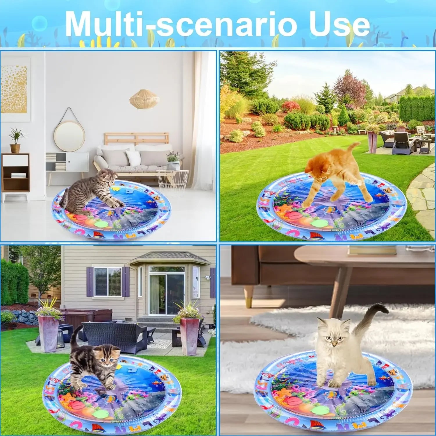 Water Sensory Play Mat for Cats And Dogs