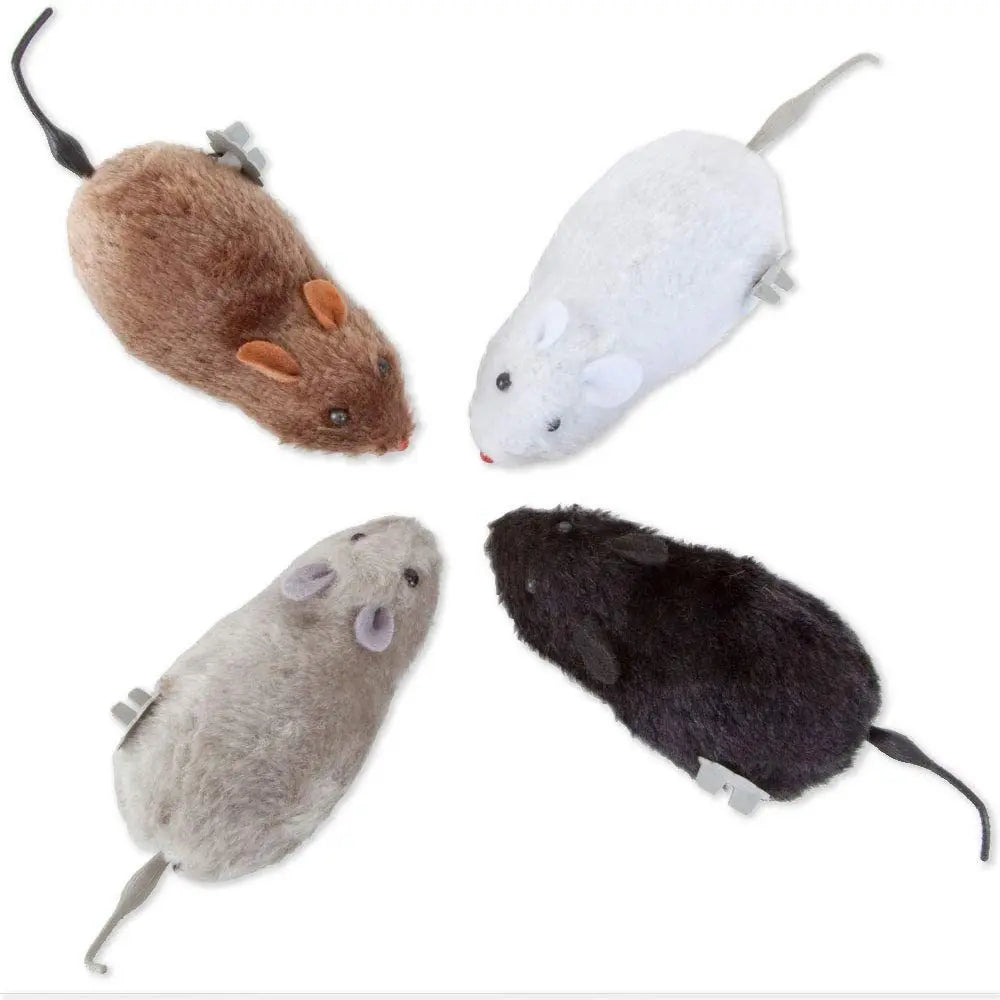 Funny Lifelike Plush Mouse Running Rat Toy