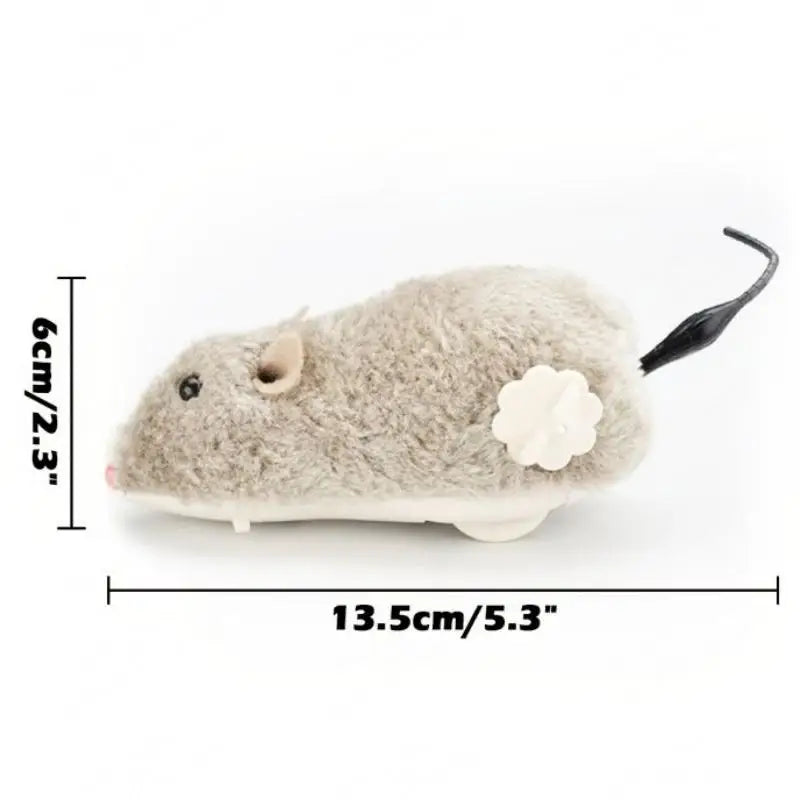 Funny Lifelike Plush Mouse Running Rat Toy