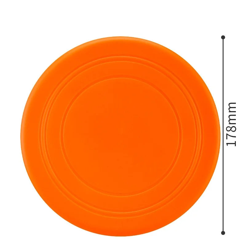 7 Colors Silicone Flying Saucer Funny Dog Cat Toy Dog Game Flying Discs Resistant Chew Puppy Training Interactive Pet Supplies