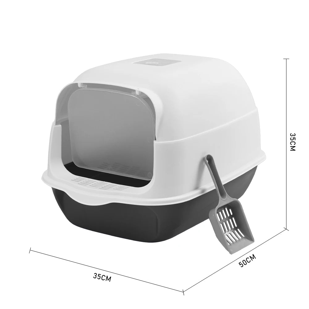 Cat toilet with scoop