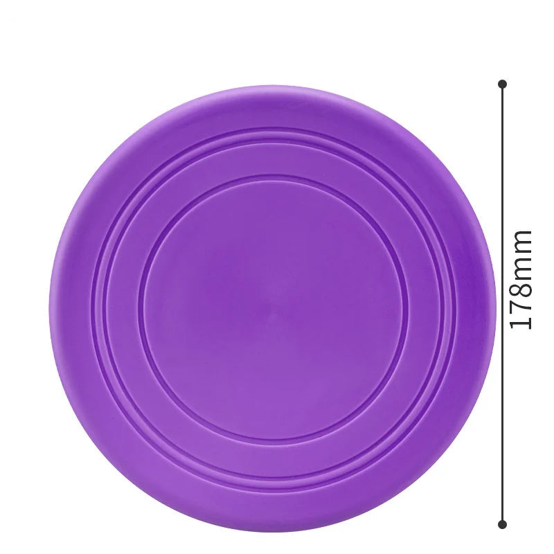 7 Colors Silicone Flying Saucer Funny Dog Cat Toy Dog Game Flying Discs Resistant Chew Puppy Training Interactive Pet Supplies